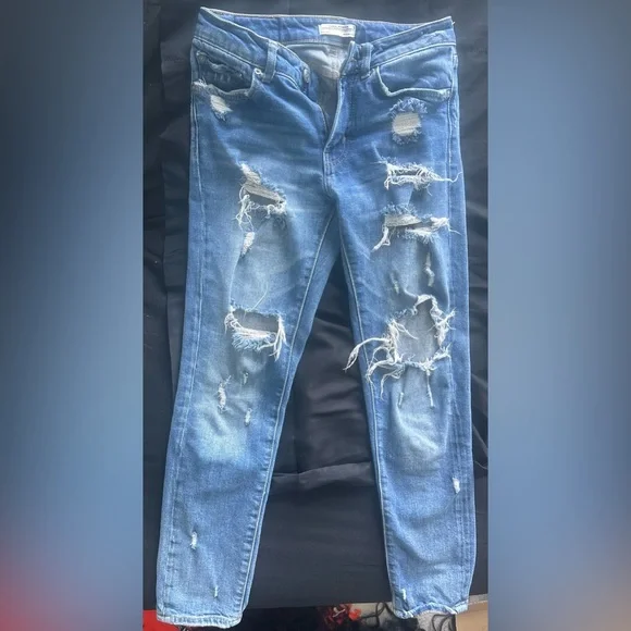 Zara Jeans Zara Womens Distressed Jeans Poshmark